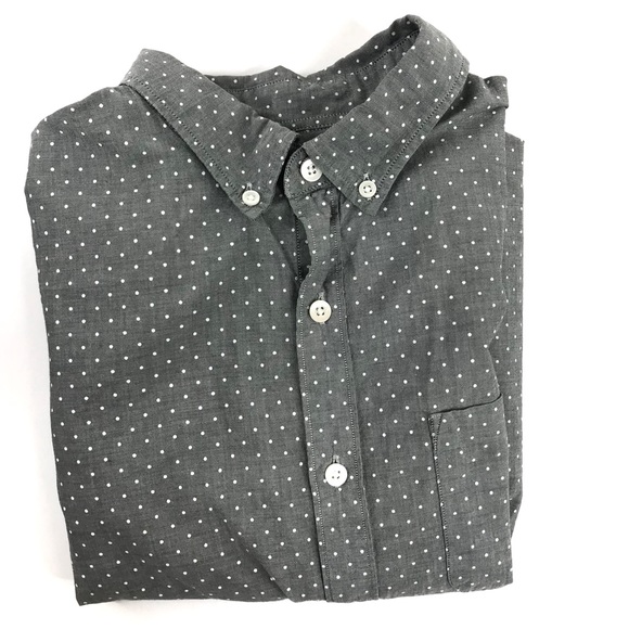 Bonobos Long Sleeve Grey Polka Dot Button Down - Picture 8 of 8